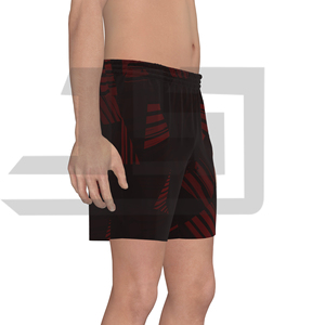 Shorts de performance imprimés pour hommes, respirants, écologiques, en polyester/coton, tissu anti-humidité, course à pied, cyclisme, fitness, sport - Product Image 3