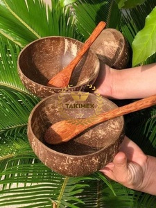 Juego completo de cuencos y cucharas de coco orgánicos hechos a mano, cuenco para batidos de concha de Coco, cuencos de concha de coco de alta calidad hechos en Vietnam - Product Image 5