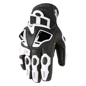 Guantes de Motociclismo TISS de Cuero Genuino con Protección Rígida en los Nudillos, Transpirables, para Motocross - Product Image 3