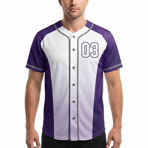 Maillot de baseball personnalisé à boutons, design personnalisé, maillot de baseball pour homme, sublimation - Product Image 6
