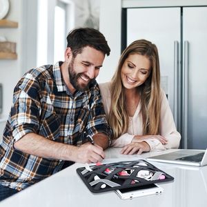 Custodia Organizer per Tablet da 9.7 pollici con Fascia Elastica e Design a Doppio Lato per Gestione Cavi e Accessori - Product Image 6