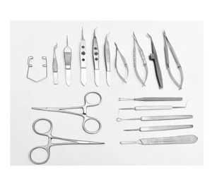 Juego de Instrumentos Quirúrgicos Oftálmicos, Kit de Cirugía de Cataratas, Acero Inoxidable Reutilizable, Certificado CE ISO - Product Image 1