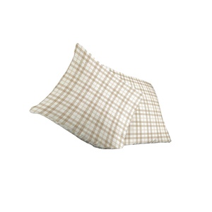 Funda de Almohada Decorativa de Tela de Algodón Natural de Primera Calidad con Textura, Bordado Floral Contemporáneo para Sala de Estar - Product Image 5