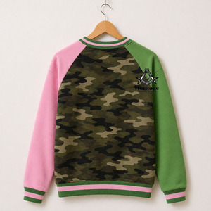 Sudadera HMR de Alta Calidad, Unisex, Oversize, de Felpa Francesa, Algodón Alpha Kapa, Cuello Redondo, Color Sólido, Hombros Caídos - Product Image 3