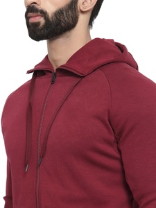 Nouveaux ensembles de survêtements pour hommes en molleton 100% coton épais avec fermeture éclair, couleur unie, hiver, logo personnalisé, grandes tailles - Product Image 5