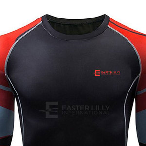 Rashguard pour homme à manches longues, nouveau design, en vente en ligne, service OEM, vêtements de fitness pour homme. - Product Image 4