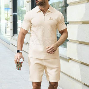 Ensemble polo et short pour homme, dernière mode, couleur personnalisée, ensemble polo et short pour adulte - Product Image 5
