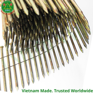 15 Degree 2" x 0.099 Smooth Shank Coil <b>Nails</b> with Checkered Head for Pneumatic Gun - Product Image 2