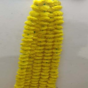 New Arrival Alam High Quality Waterproof Plastic Artificial Marigold <b>Garland</b> Wedding Backdrops Wreaths Ball Flower String - Product Image 2