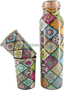 High Polished Heavy Duty Classic <b>Copper</b> <b>Bottle</b> with Large Capacity for Safe <b>Drinking</b> Fitness & Home Use - Product Image 4