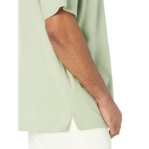 Camiseta de Hombre al por Mayor, OEM, Lisa, Oversize, con Hombros Caídos, 100% Algodón, para Ropa Urbana, Tallas Grandes - Product Image 3