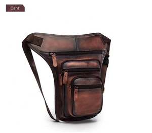 Riñonera de Cuero Genuino Personalizada con Múltiples Bolsillos, Cierre de Cremallera, Correa Ajustable, Estilo para Uso Diario, Servicio OEM - Product Image 3