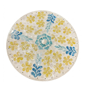 Salvamantel de Mosaico de Nácar Estilo Boho con Conchas para Bodas en la Playa y Decoración de Mesa Premium - Product Image 1