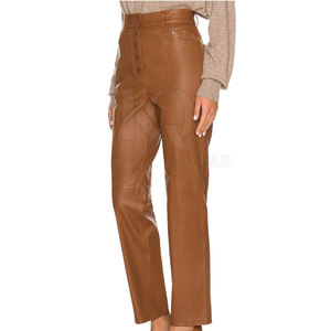 Designer Women Leather <b>Pant</b> Mid Waist Regular Fit Lightweight Breathable Trousers for Trendy Winter and Night Fashion - Product Image 3