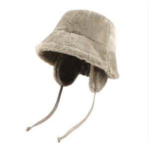 Nouveau Chapeau Bob Hiver en Fausse Fourrure de Vison Doux et Moelleux à Large Bord, Tendance Automne-Hiver, pour Femmes et Hommes - Product Image 4