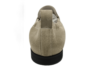 Mocasines Dlords Beige de Gamuza con Punta Redonda, Ligeros, Transpirables, Suela de TPR, Entresuela de EVA, Forro de Cuero Genuino, Logotipo Grabado - Product Image 2