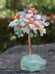 Sculpture d'arbre gemme d'agate de luxe en cristal de qualité supérieure avec base en pierre naturelle pour la décoration intérieure Acheter chez Aameena Agate - Product Image 2