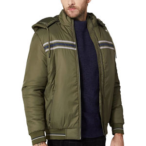 Chaqueta Ligera con Cierre de Cremallera, Acolchada con Plumas, Cortavientos, para Invierno, Diseño Personalizado, Tallas Grandes, Material de Primera Calidad - Product Image 1