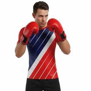 Maillots de compression personnalisés sublimés de haute qualité pour BJJ MMA, hauts de compression pour hommes, Rashguard OEM - Product Image 1