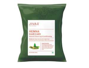 Polvo para el Cuidado del Cabello Jiva Henna 200 g - Paquete de 2 (400 g) |   100% Puro y Natural |   Limpia y Nutre el Cabello y las Raíces - Product Image 2