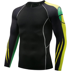 2026 High Quality Custom Digital Print Breathable Quick Dry <b>Compression</b> Gym Long Sleeve Rash Guard Designed <b>for</b> BJJ MMA Athletes - Product Image 6