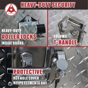 Hộp công cụ xe tải nhôm cao cấp không thấm nước & Chống trộm phù hợp với tất cả các rơ moóc Xe Tải-4 Công cụ lý tưởng. - Product Image 5