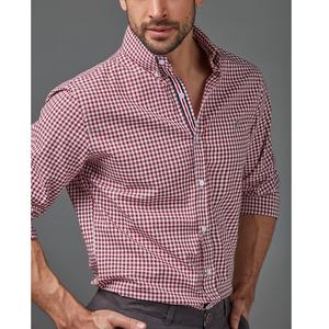 Camisa informal formal de manga larga de negocios, camisas de vestir de hombre elásticas de ajuste de negocios regulares sin hierro, exportación desde BD - Product Image 5