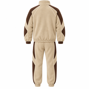 Mens Warm Fleece Tracksuit Two Piece Sportswear Set With Full Zip Jacket And Jogger <b>Pants</b> For Fitness Training And Outdoor Wear - Product Image 2