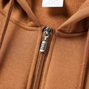 Unisex Gray Hooded Eco-Friendly Streetwear Tracksuit <b>Full</b> <b>Zip</b> <b>Sweatshirt</b> Side Pockets Casual Winter Wear Solid Color Midweight - Product Image 6
