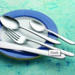 Juego de cubiertos de acero inoxidable con diseño geométrico, cuchara, tenedor, cuchillo, vajilla moderna de lujo para mesa de comedor - Product Image 1