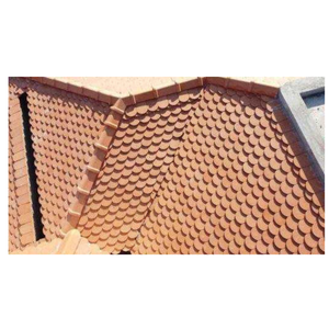 Tuiles de toit traditionnelles en terre cuite TUILDONAI de style vietnamien, taillées en carré, pour extérieur, blocs de brise-vent, EXW, personnalisées, rouges, imperméables, type Bibber - Product Image 4