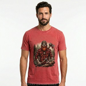 Camiseta Negra de Algodón para Hombre, Impresión Digital Personalizada con Gráfico de Cara de Zombie, Estilo Heavy Metal, Ropa Urbana, Fabricante - Product Image 4