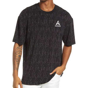 Camiseta Extra Grande para Hombre, Estilo Casual Moderno, Corte Regular, Ropa Urbana, 220 Gramos, Tejido de Punto Suave, 100% Algodón, Estampada - Product Image 1