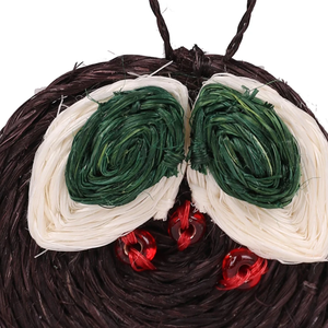 Adorno Colgante Elegante de Ratán Hecho a Mano para Decoración Rústica de Árboles de Navidad - Product Image 3