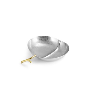 Bol à fruits en aluminium, centre de table moderne, luxe décoratif, or, écologique, durable, 2026 Saleem International - Product Image 2