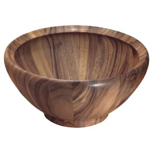 Bol de service en bois naturel, durable, décoration pour la maison, hôtels, restaurants, vaisselle, bol à soupe, bol à collation, au meilleur prix - Product Image 2