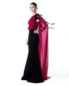 Robe CRIMSON _ robe de soirée de luxe haute couture d'une marque locale vietnamienne - Product Image 4