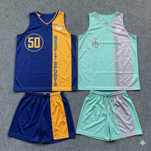Tenue de basketball de haute qualité, ensemble maillot et short respirant personnalisé pour clubs et écoles - Product Image 1