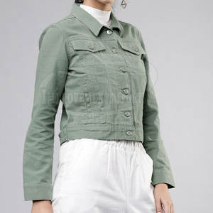 Design unique Nouvelle arrivée Veste en jean pour femme Veste en jean pour femme à séchage rapide de grande taille en gros - Product Image 2