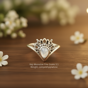 แหวนมูนสโตน น้ำหนัก 3.1 กรัม - Product Image 3