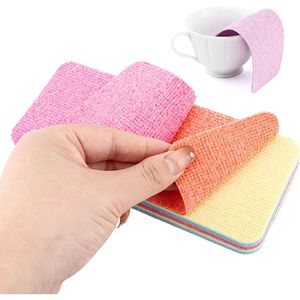 Spugna in Microfibra a 12 Strati, Blocco Spugna Anti-Graffio per Cucina, Facile Pulizia con Rivestimento Multicolore - Product Image 4