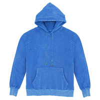 Hoodie Oversize Acid Wash Khusus Bahan Berat 100% Katun Unisex Streetwear Musim Dingin Tahan Angin Anti-Pilling OEM ODM
