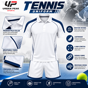 Uniforme de Tenis Avanzado con Tela de Secado Rápido, Costuras Ergonómicas y Construcción Atlética para un Rendimiento Activo en la Cancha - Product Image 6