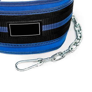 Fully Customizable Leather Weightlifting Dipping <b>Belt</b> With Steel Chain High-Quality Dip <b>Belts</b> with Chain for Weight Lifting - Product Image 5
