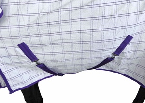 BRAND ZONE Nouvelle conception d'équipement équin, couverture anti-mouches pour chevaux, sur mesure, couverture en maille anti-mouches pour l'été avec capuche de cou amovible - Product Image 4