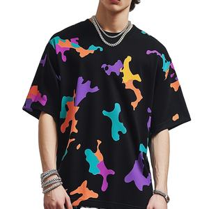 เสื้อยืดผู้ชายสไตล์วินเทจฟอกสี ทรงปกติ สกรีนโลโก้ได้ ผ้าฝ้าย 100% น้ำหนักเบา ระบายอากาศดี เป็นมิตรกับสิ่งแวดล้อม แบบดิสเทรส หนานุ่ม - Product Image 1