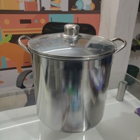 Ensemble de 4 casseroles en acier inoxydable poli SS304 de qualité supérieure avec couvercle en dôme de classe 4, compatibles lave-vaisselle, écologiques, pour cuisinière à gaz, usage hôtelier