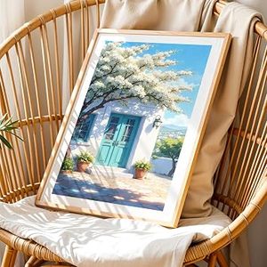 Cadre photo rectangulaire vintage moderne en bois massif fait main, à poser au mur ou sur table, décoration intérieure - Product Image 4