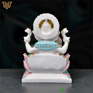 ฝุ่นหินอ่อนพระพิฆเนศ & เรซิ่นรูปเคารพ | รูปปั้นพระพิฆเนศสำหรับตกแต่งบ้าน & วัด-มาลายาส - Product Image 5