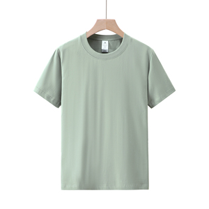 <b>Men's</b> Solid <b>Navy</b> <b>Blue</b> Short Sleeve O-Neck <b>T</b>-<b>Shirt</b> Regular Fit Casual Polyester/Cotton Canvas Knitted Plain Dyed Front - Product Image 6